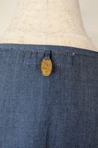 Ruby Yaya Denim Blue Embroidered Kaftan Dress Size M