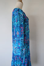 Naudic Cotton Bohemian Midi Dress Size S