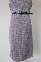 Review Tweed Pencil Dress with Belt Size 12