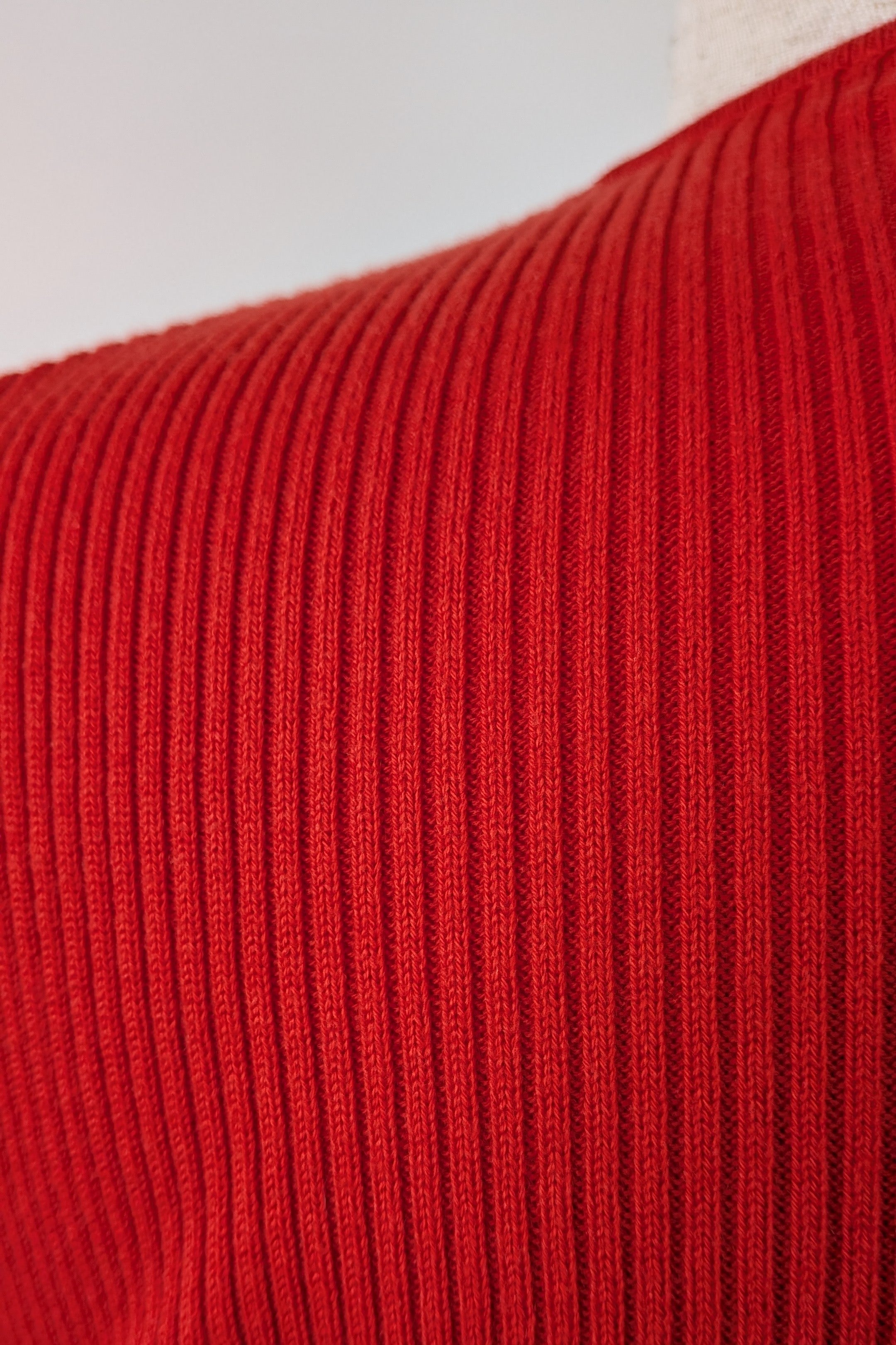 Boden Red Wool Cotton Knit Tee Size 16