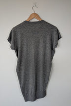 Country Road Grey Merino Wool & Silk Asymmetric Long Knit Top Size XXS