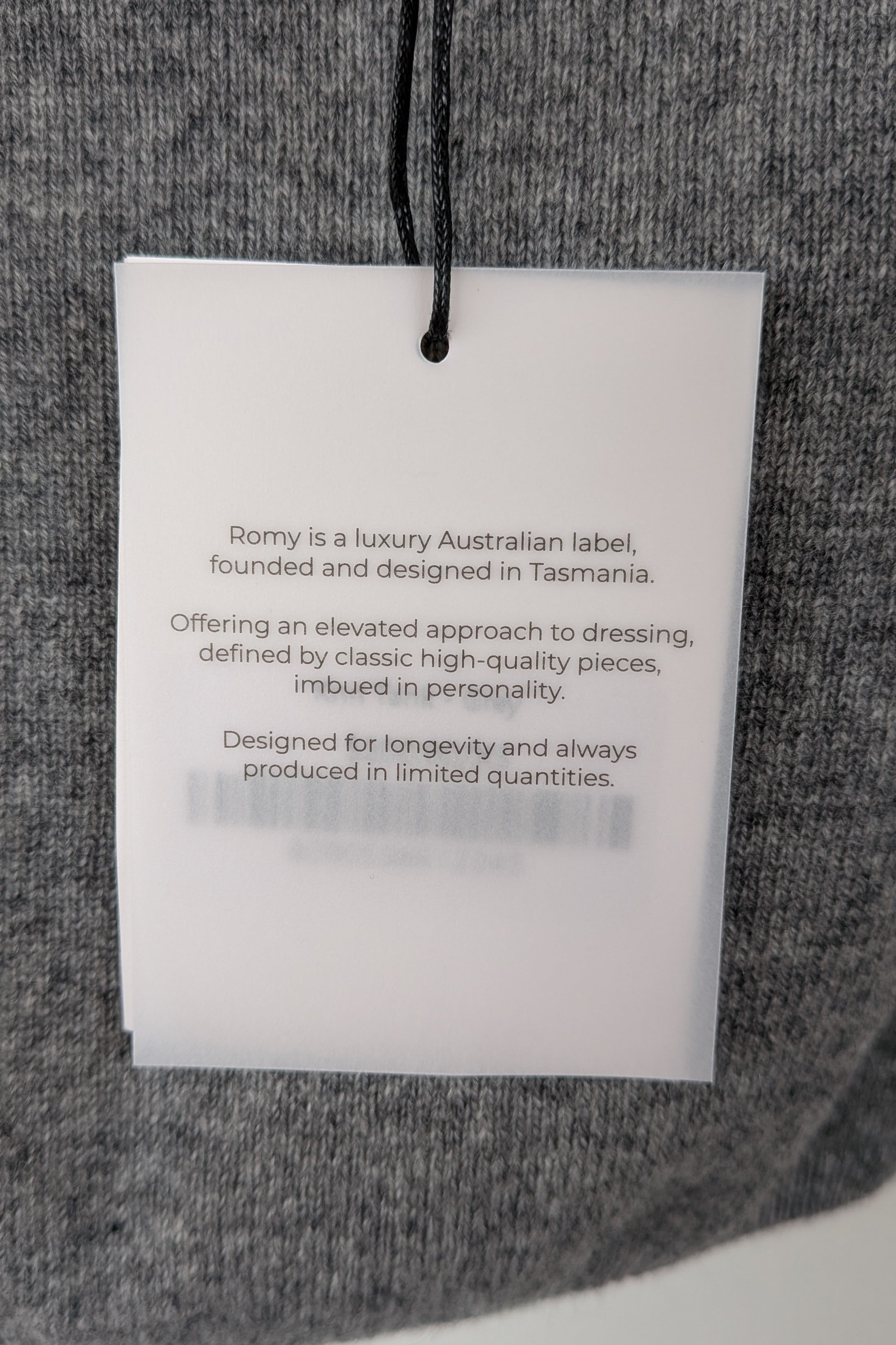 ROMY The Brand Grey Wool & Cashmere Knit Tank Size XS BNWT RRP $200