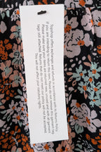 Topshop Floral Print Ruched Mini Dress Sz 14 RRP $80