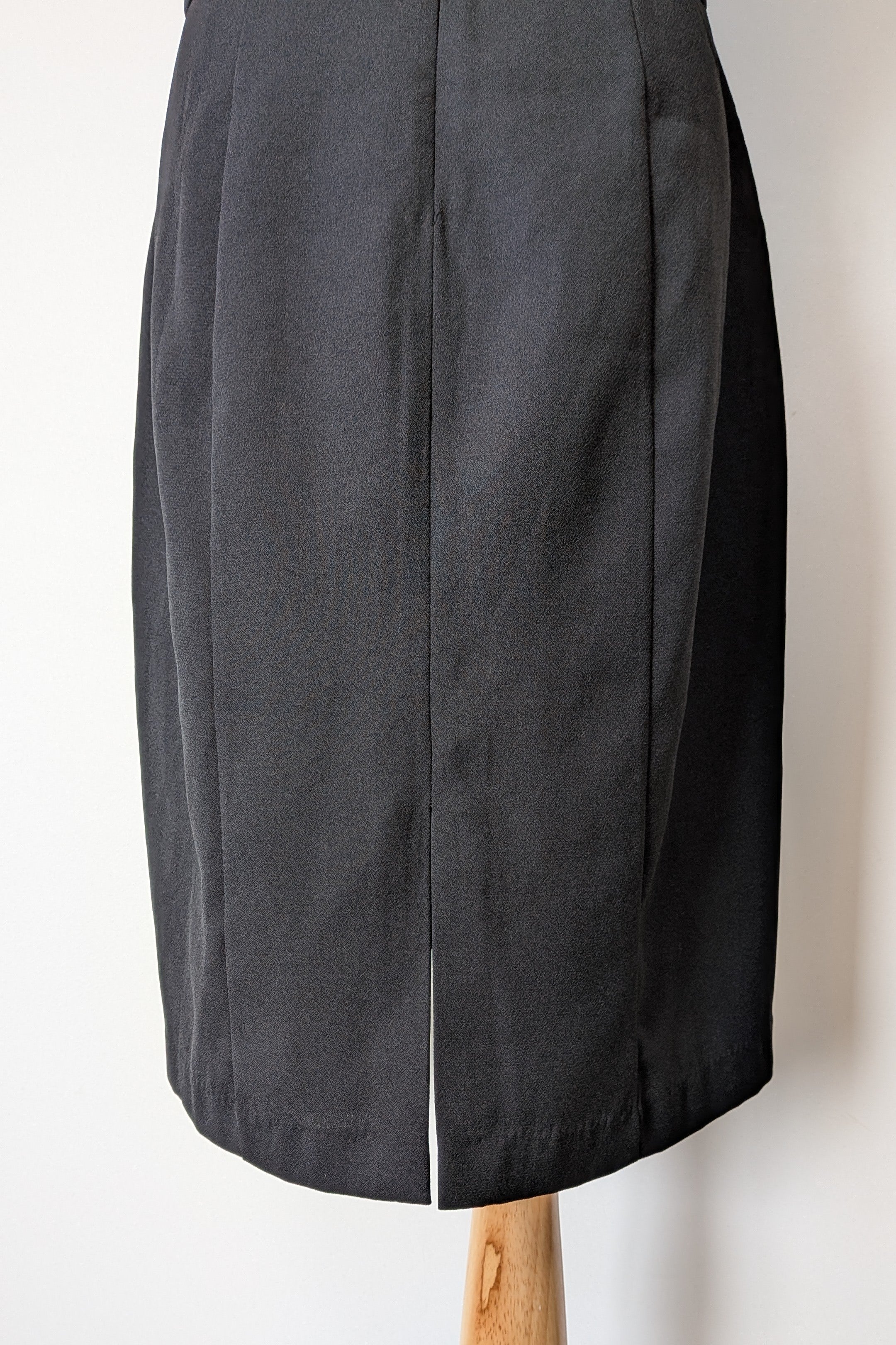 Vintage Y2K Crossroads Sleeveless Black Bow Cocktail Dress Size 12/14
