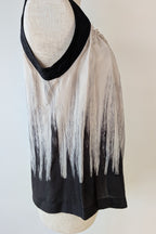 Jane Lamerton Petites Silk Abstract Monochrome Top Size 10