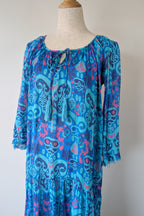 Naudic Cotton Bohemian Midi Dress Size S