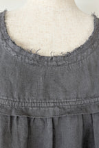 Montaigne Grey Pur Frayed Singlet Top in Linen Size S