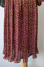 Vintage 80s Diane Freis Georgette Dress Size L