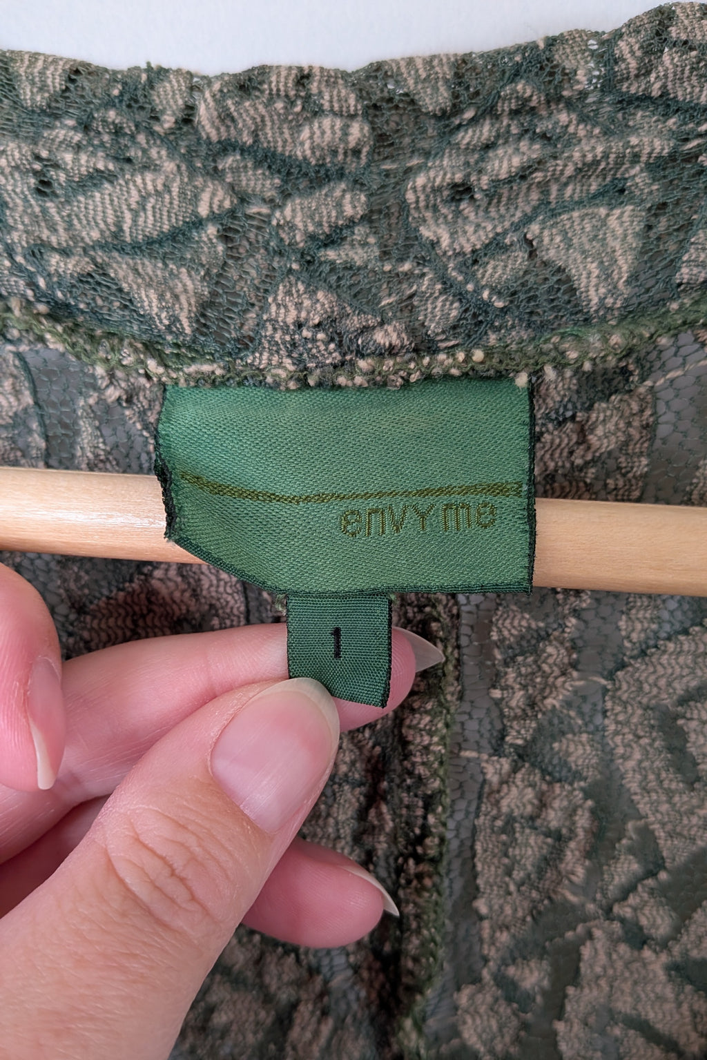 Vintage Y2K Envy Me Green Bouclé Weave Tunic One Size