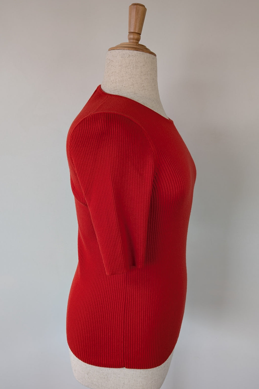 Boden Red Wool Cotton Knit Tee Size 16
