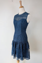 Review Teal Lace Drop Waist Dress Size 6