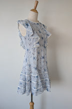 Bardot Junior Sadie Trim Dress in Blue Lily Size 16