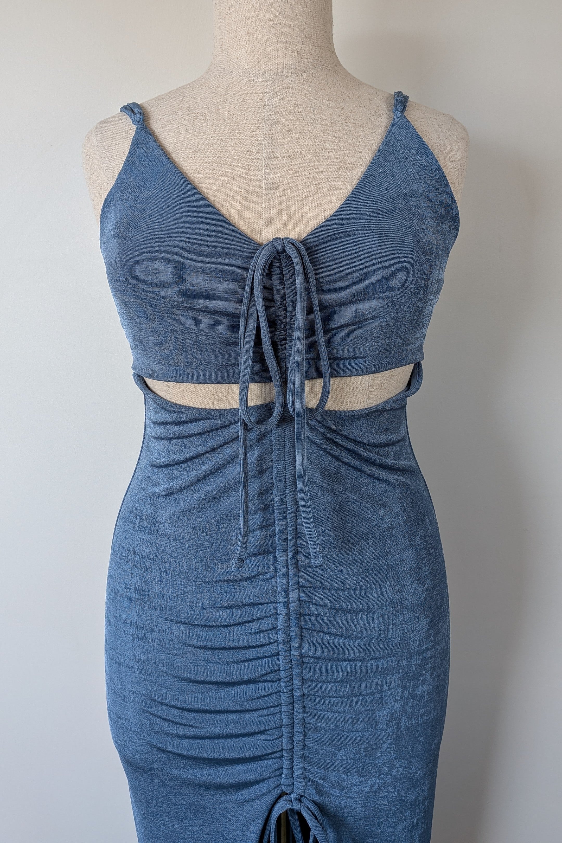 Supre Event Edit Caity Ruched Midi Dress in Twilight Blue Size 2XL Brand New With Tags RRP $80