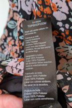 Topshop Floral Print Ruched Mini Dress Sz 14 RRP $80