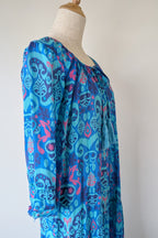 Naudic Cotton Bohemian Midi Dress Size S