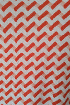 Country Road Geometric Red White Print Top Size S