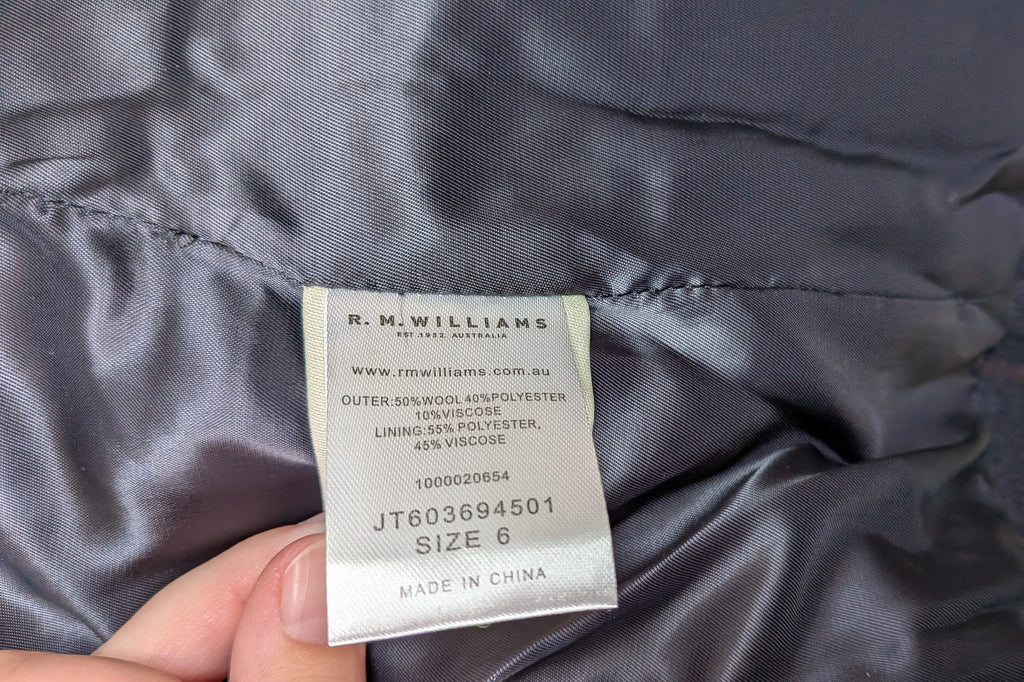 R.M. Williams Sheaoak Blazer Size 6 BNWT RRP $449