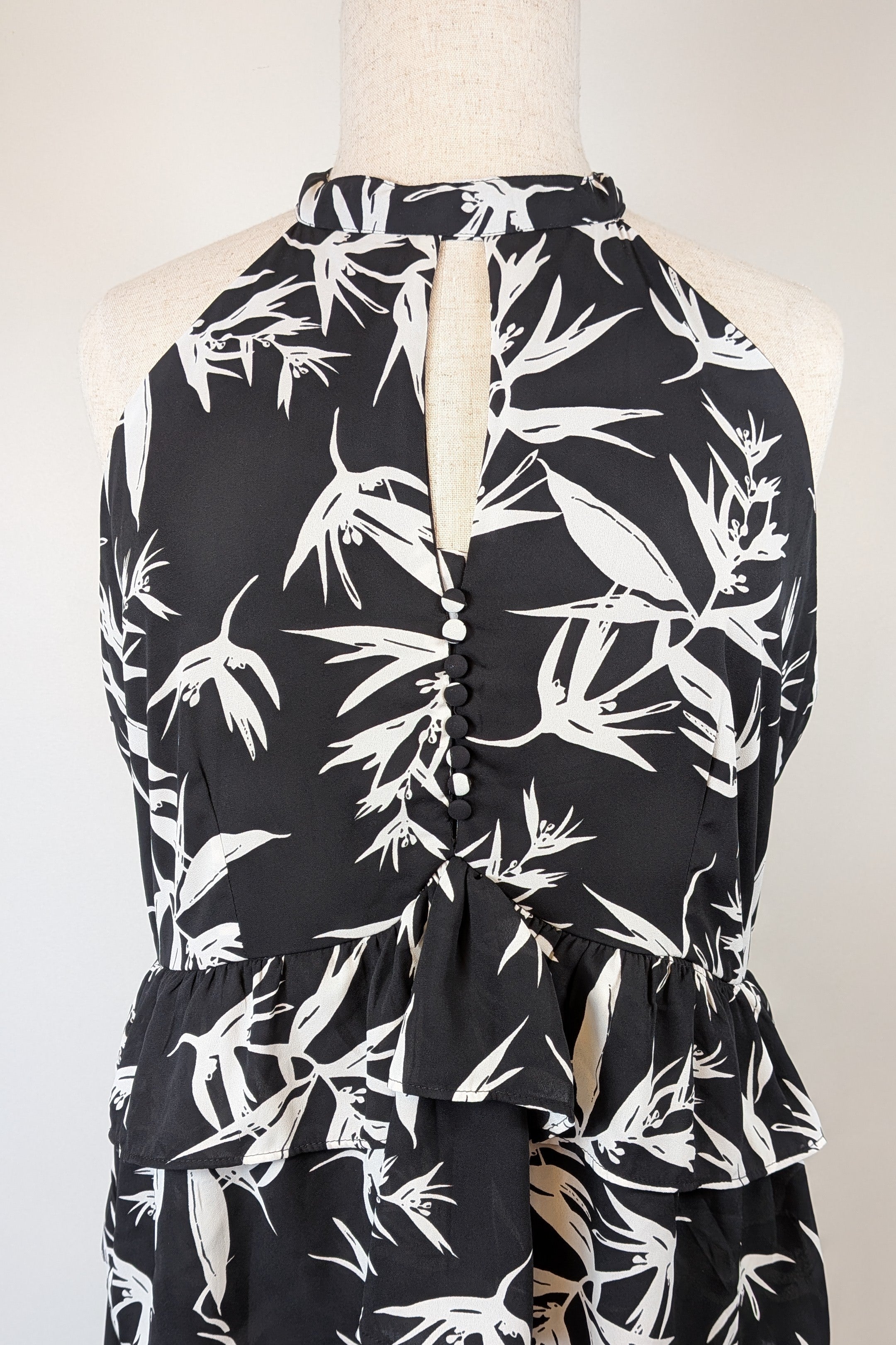 Crossroads Tropical Monochrome Layered Dress Size 18 Brand New With Tags RRP $59.95