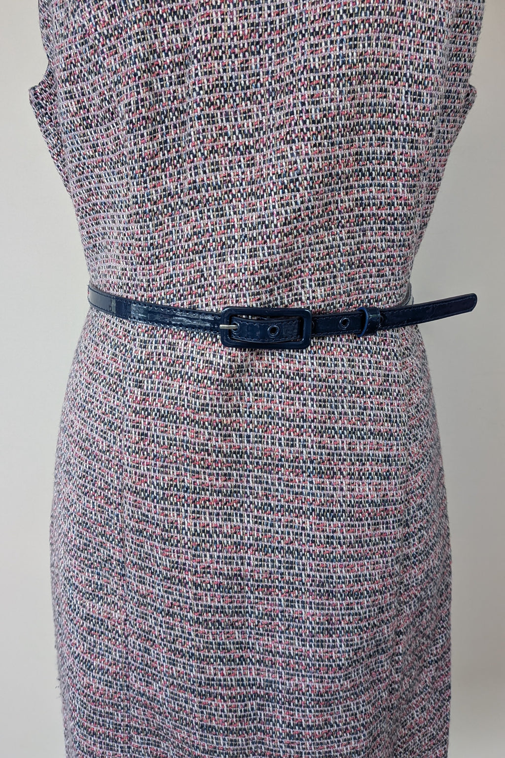 Review Tweed Pencil Dress with Belt Size 12