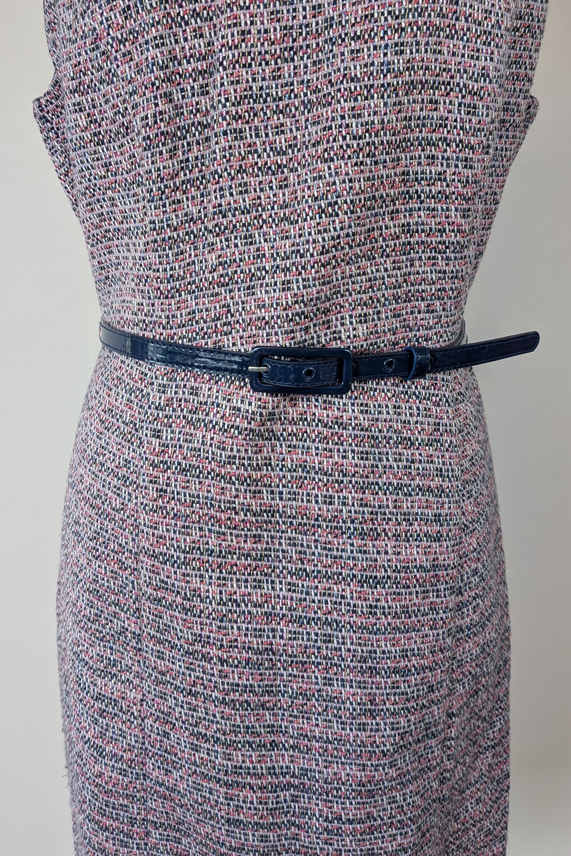 Review Tweed Pencil Dress with Belt Size 12