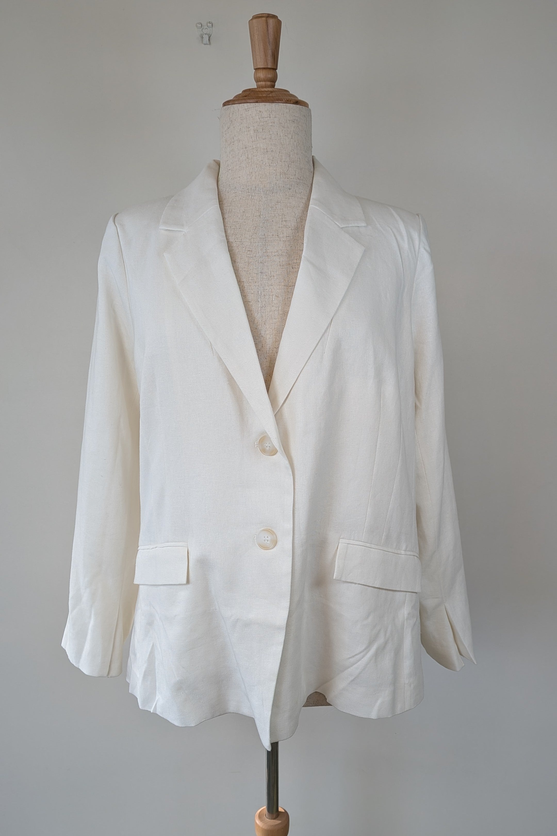 City Chic Sylvie Ivory Linen Blazer Size S Brand New With Tags RRP $139.95
