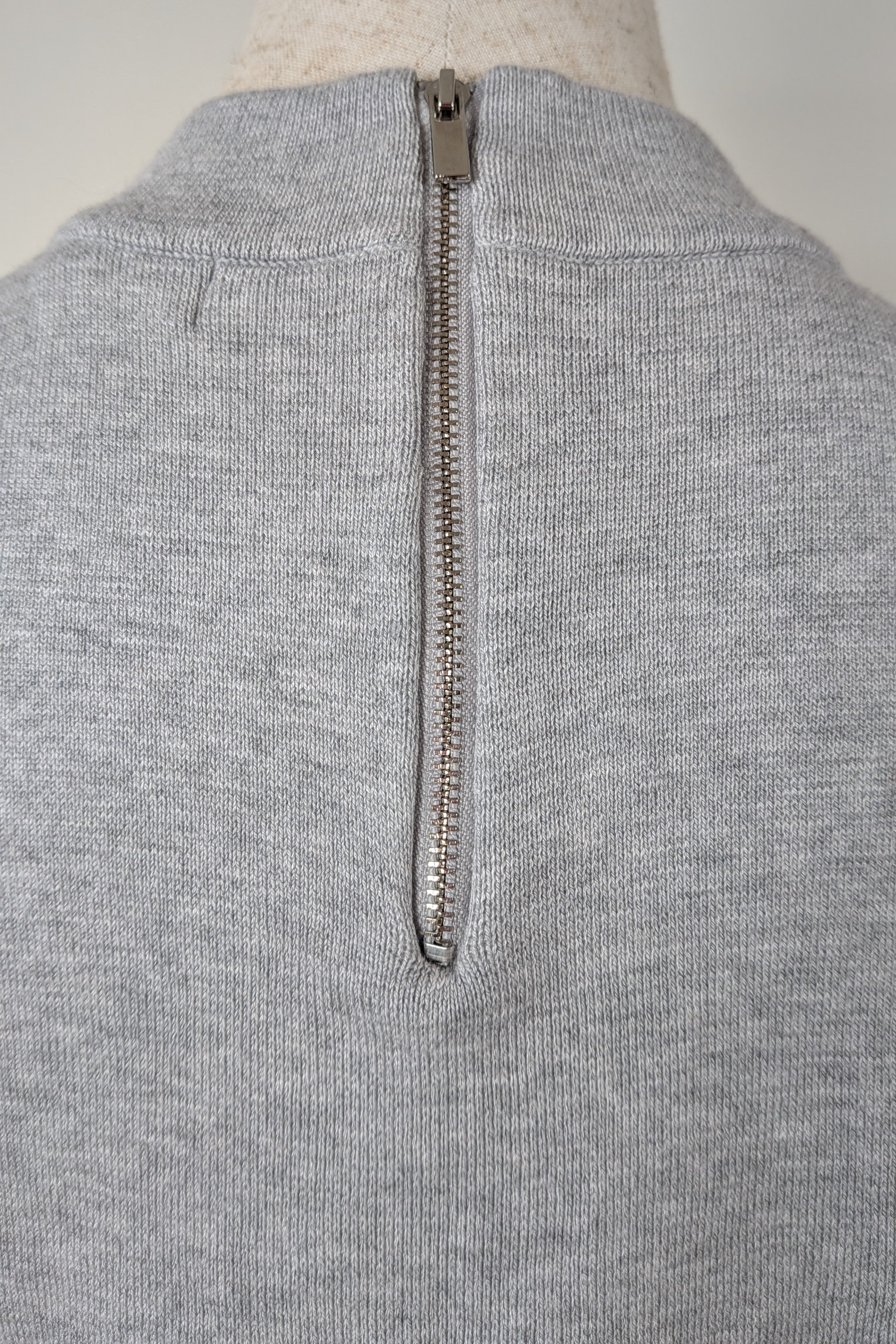 Ripe Maternity Silver Marle Layered Knit Nursing Dress Size M
