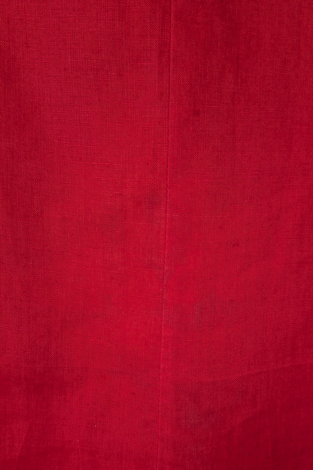 Vintage 90s Motto Red Sleeveless 100% Linen Shirt Size 16