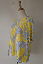 Country Road Tropical Print Woven Top Size M