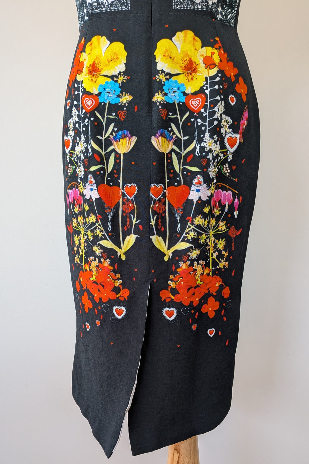Piccione.Piccione Italian Designer Printed A-Line Dress Size 10/12