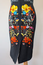 Piccione.Piccione Italian Designer Printed A-Line Dress Size 10/12