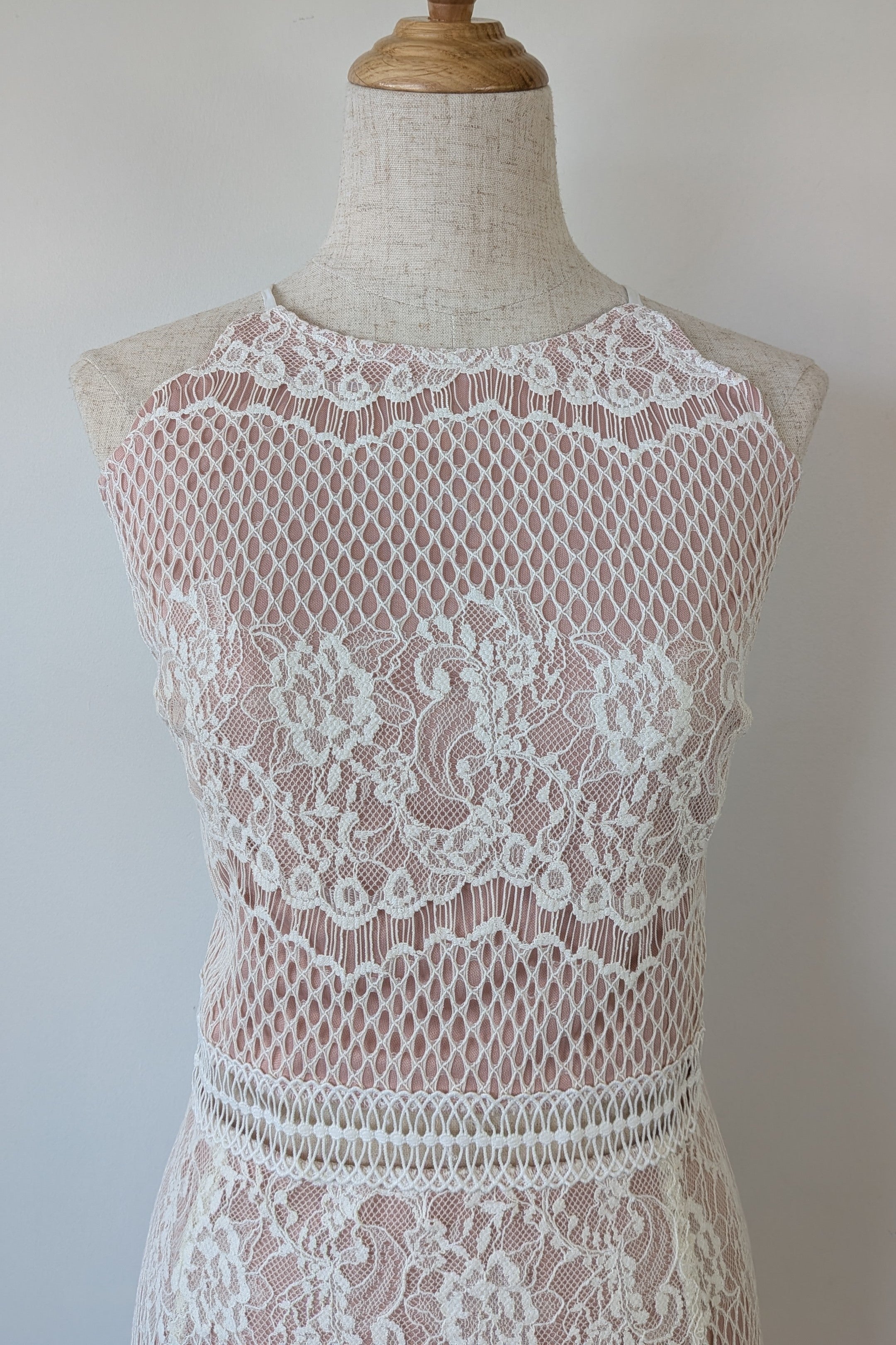 Esther & Co Cairo White Lace Dress Size 14 Brand New With Tags