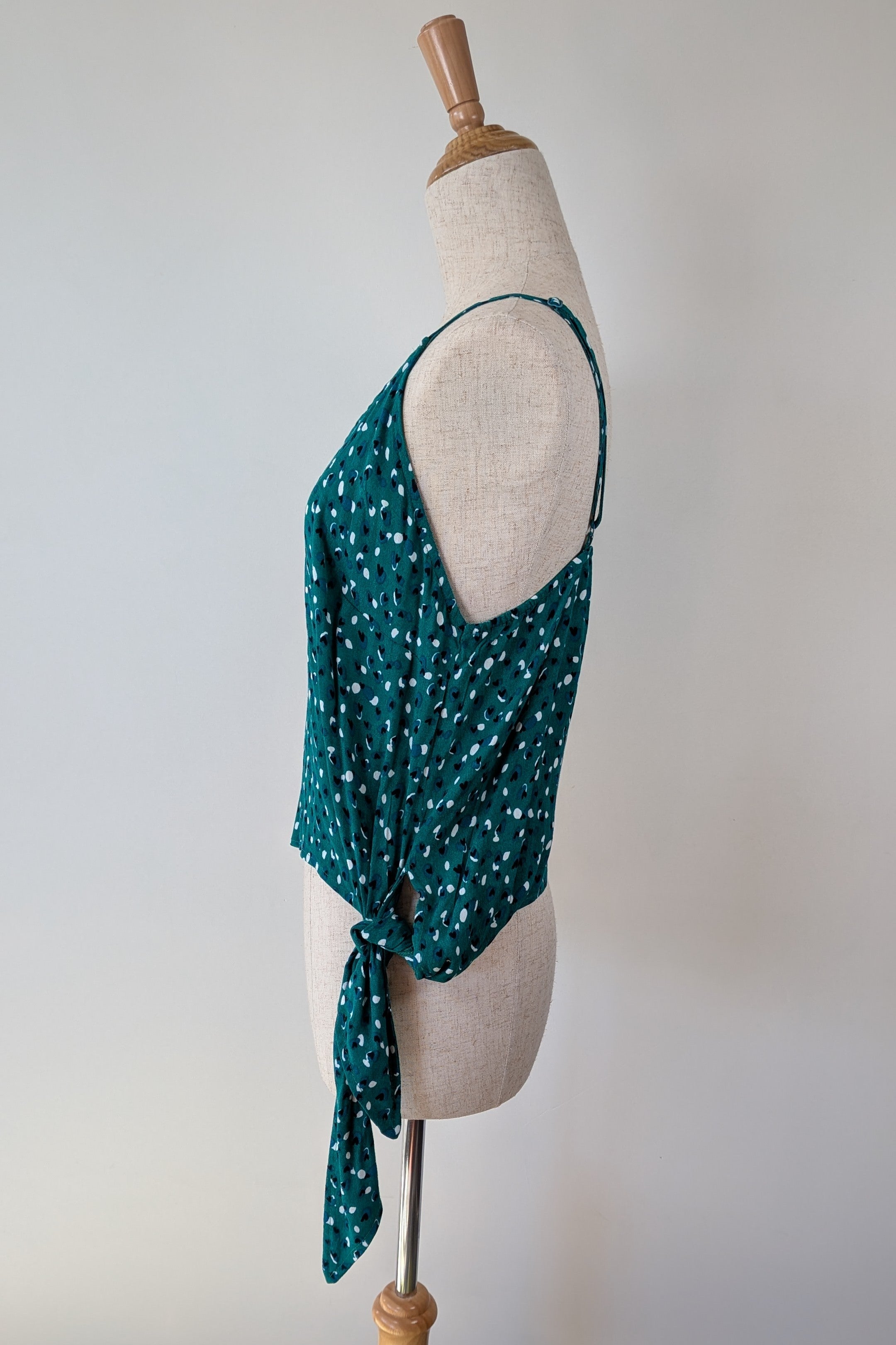 House of Sienna Emerelda Green Crop Top Size 10 Brand New With Tags