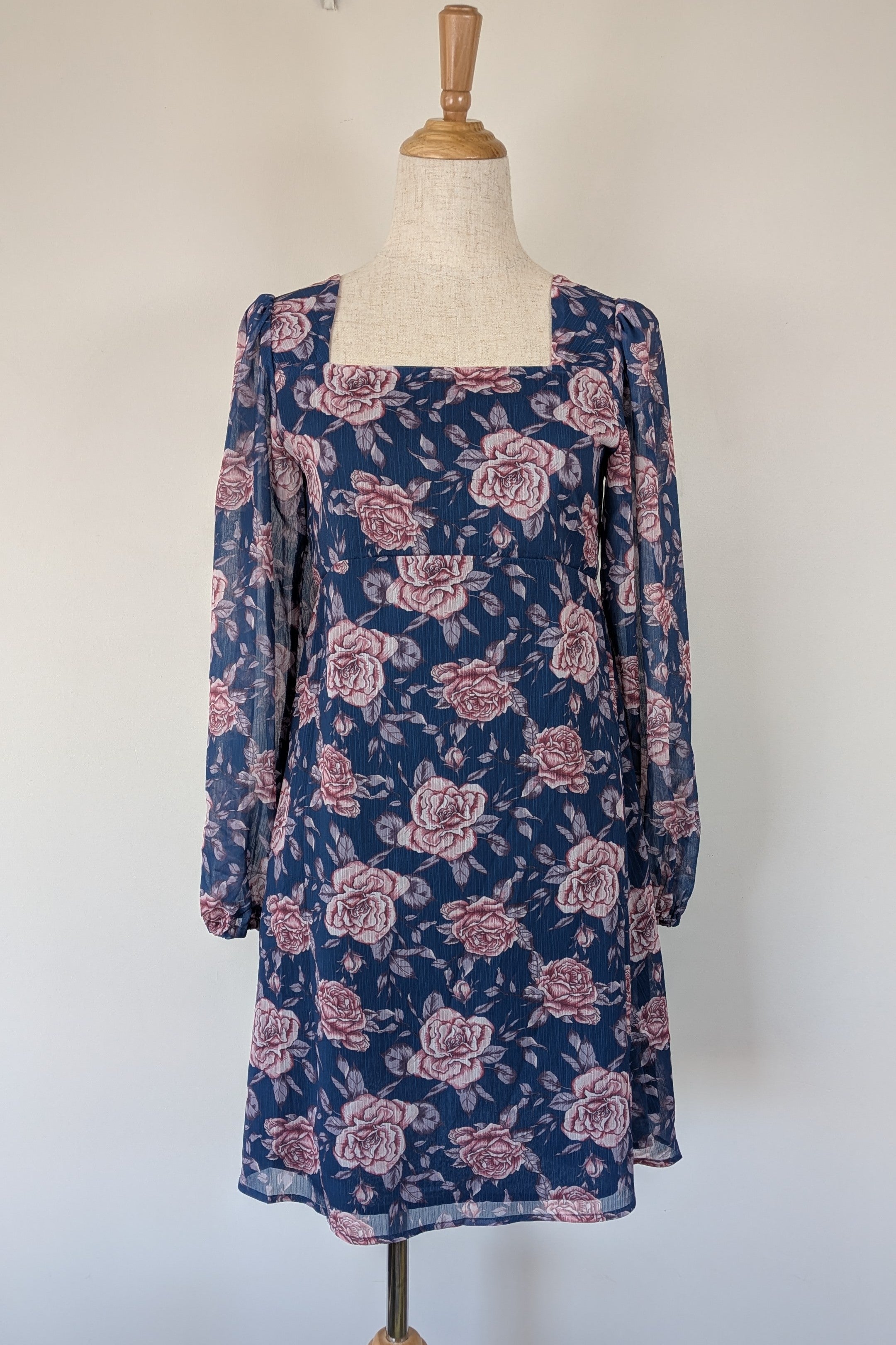 Origami Girls Navy Floral Dress Size 16 Brand New With Tags RRP $89.99