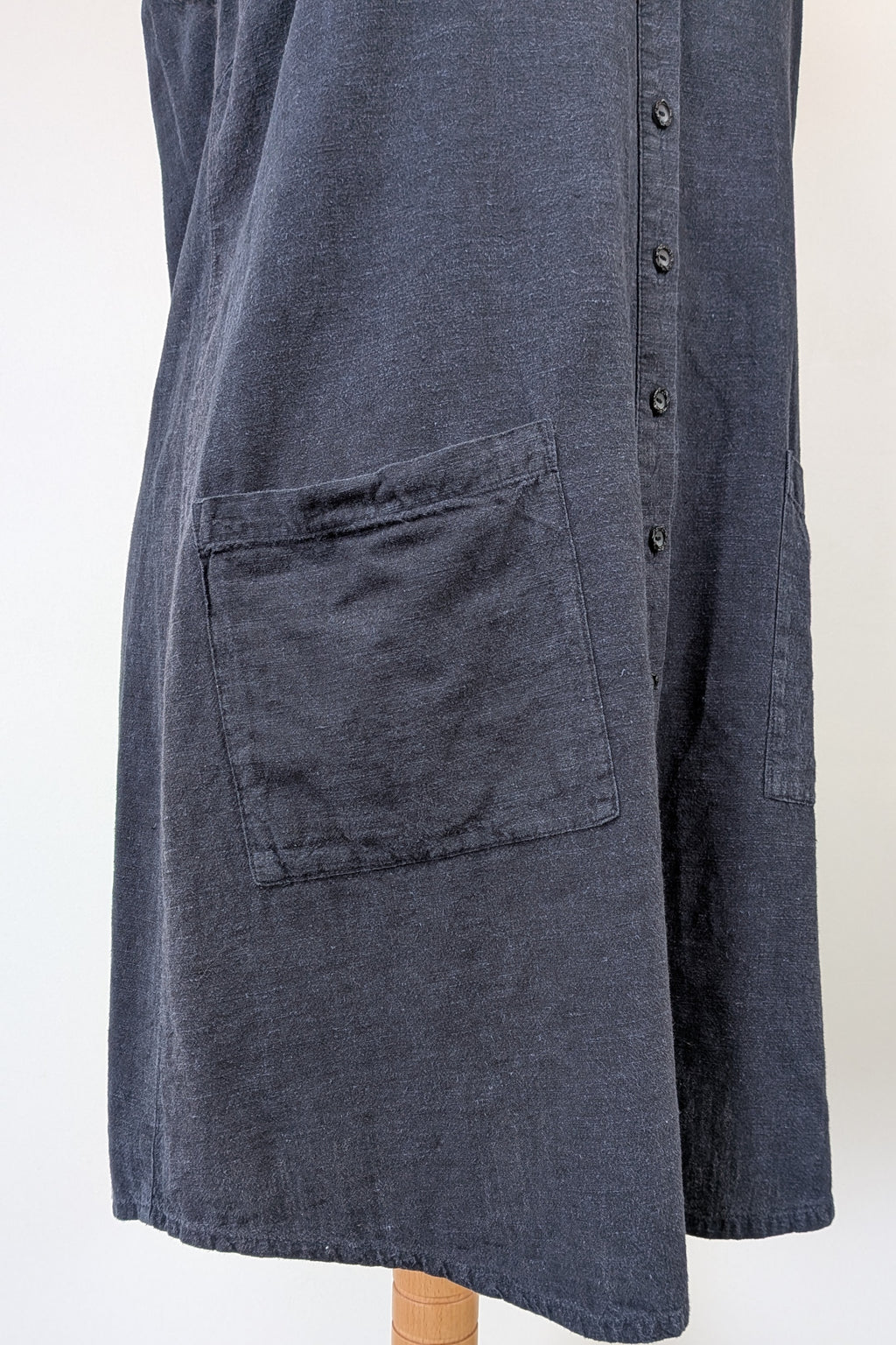 Kathmandu Hemp & Organic Cotton Navy Shirt Dress Size 16/18