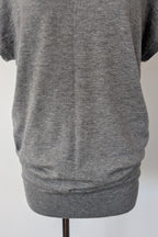 Country Road Grey Merino Wool & Silk Asymmetric Long Knit Top Size XXS