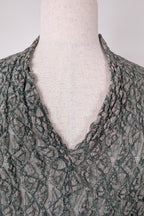 Vintage Y2K Envy Me Green Bouclé Weave Tunic One Size
