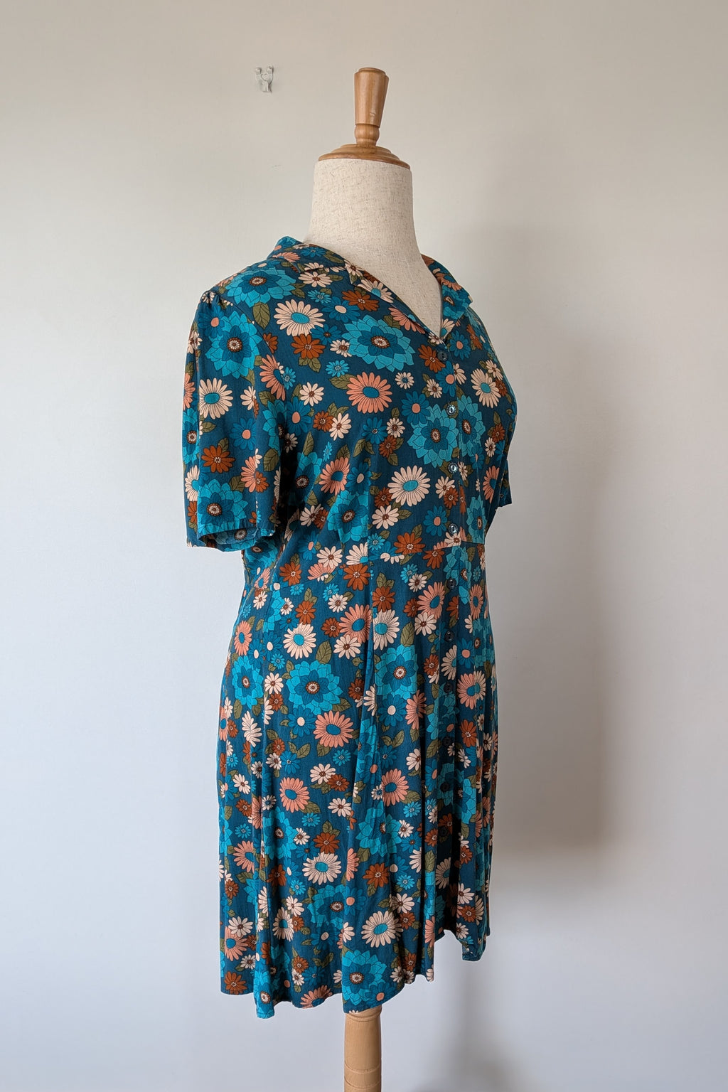 Princess Highway Lindy 70s Floral Mini Dress Size 18