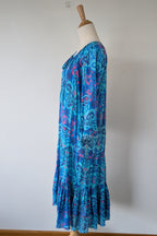 Naudic Cotton Bohemian Midi Dress Size S