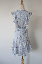 Bardot Junior Sadie Trim Dress in Blue Lily Size 16