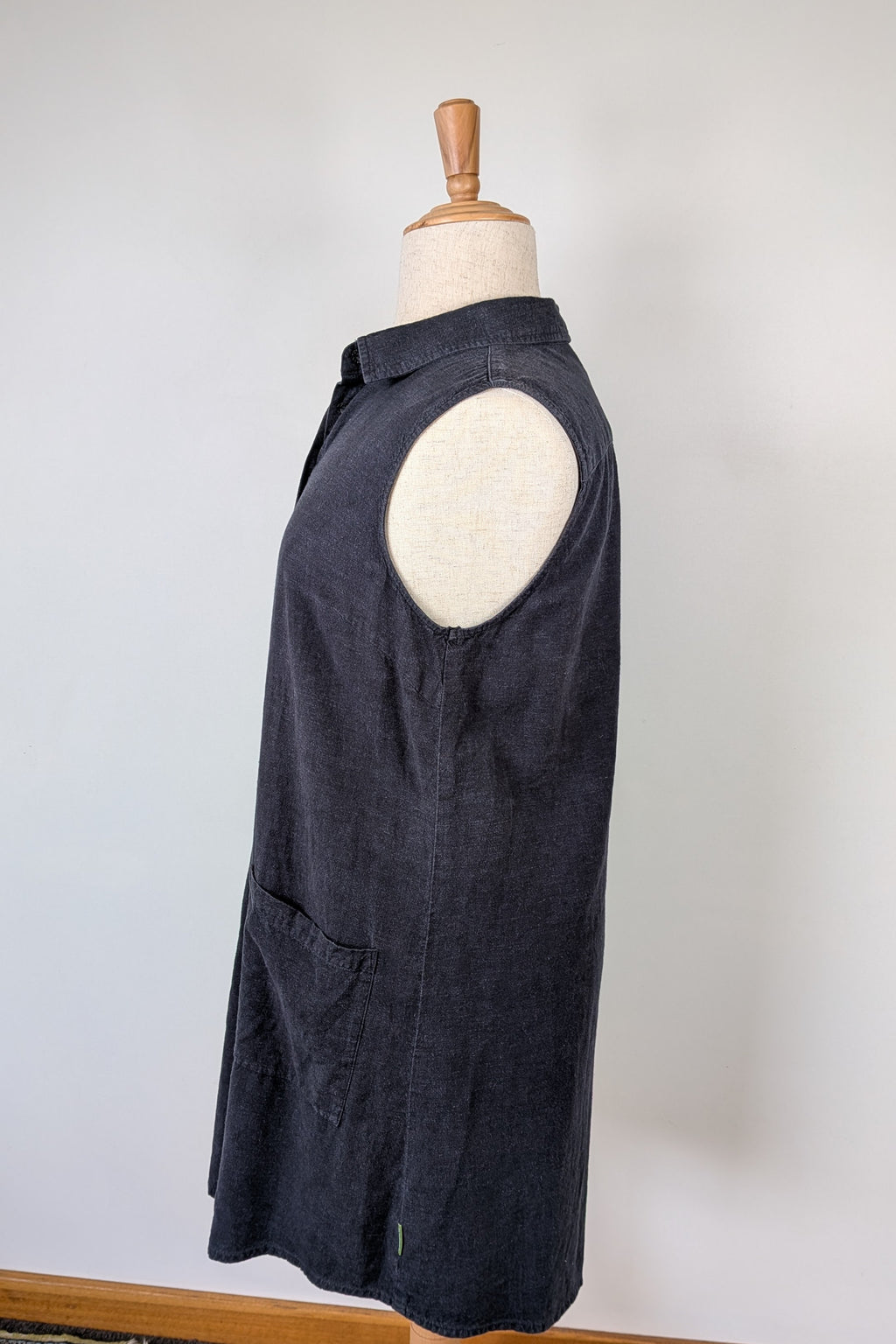 Kathmandu Hemp & Organic Cotton Navy Shirt Dress Size 16/18