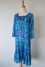 Naudic Cotton Bohemian Midi Dress Size S