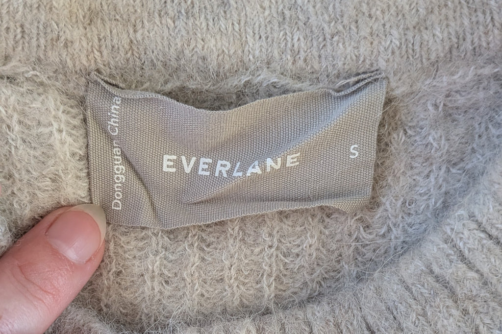 Everlane The Cocoon Crew in Alpaca Almond Jumper Size S
