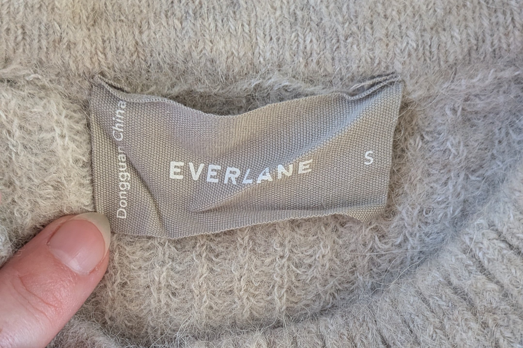 Everlane The Cocoon Crew in Alpaca Almond Jumper Size S