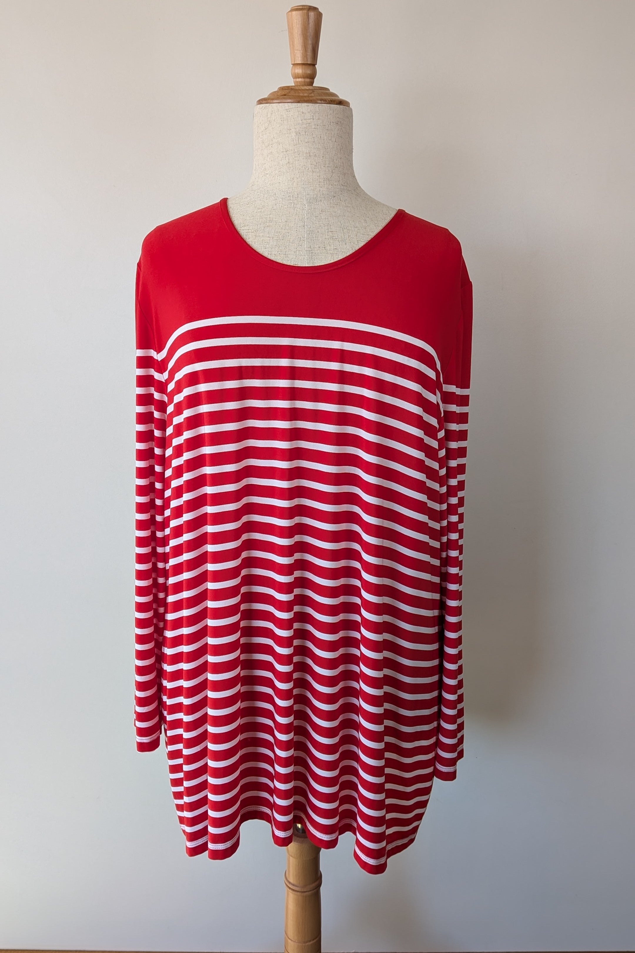 My Size Resort Mono Stripe Red Top Size XL Brand New With Tags RRP $89.95