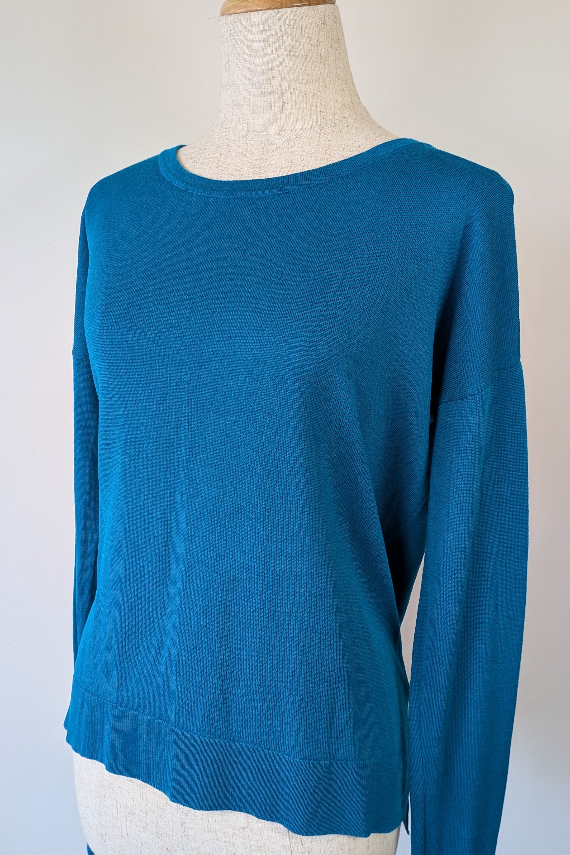 Uniqlo Teal 100% Merino Wool Sweater Size M