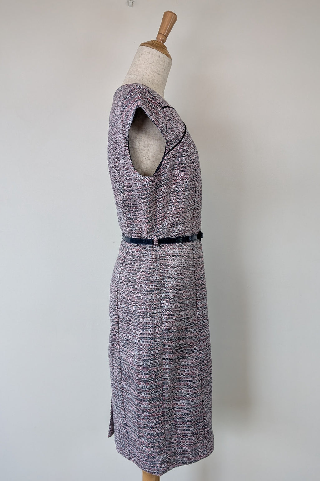 Review Tweed Pencil Dress with Belt Size 12