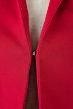 Perri Cutten Structured Cropped Blazer in Pink Size 10