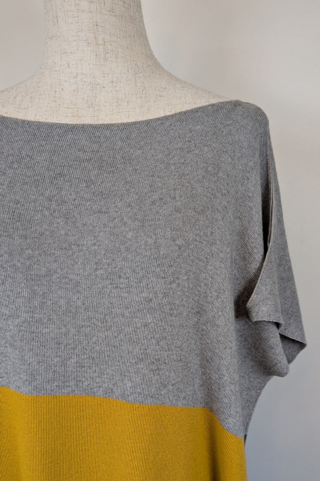 Uimi Colour Block Egyptian Cotton & Cashmere Knit Dress Size S-M