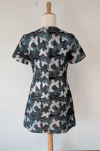 Contony Black Label Metallic Butterfly Sheath Mini Dress Size 14/16