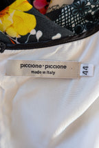 Piccione.Piccione Italian Designer Printed A-Line Dress Size 10/12